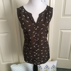 Croft & Barrow size XL army/moss green sleeveless